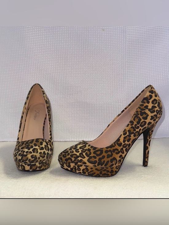Forever Shoes - FOREVER Leopard Stiletto Platform Heels New Size 9 Tan Brown Black Sexy Shoes